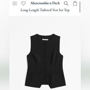 Abercrombie tailored vest tank top